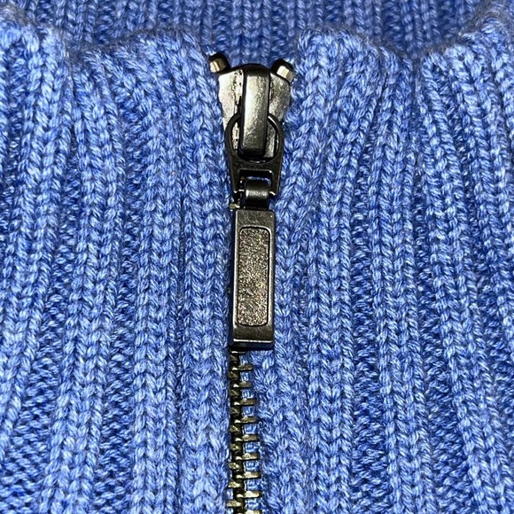 L. L. Bean Double L Cable Sweater, Zip Cardigan - Picture 3 of 10